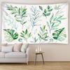 Simple and Fresh Leaf Wall Hanging Tapestry Art Decoration Blanket Curtain Hanging Home Bedroom Living Room Decoration Tapestry