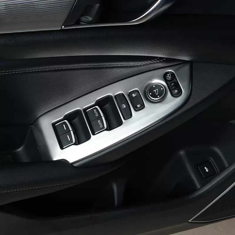 Pentru Honda Accord X 10th 2018-2022, panou pentru cotieră ușă mașinii din inox, comutator pentru fereastră, butoane de ridicare, acoperitoare, accesorii interioare