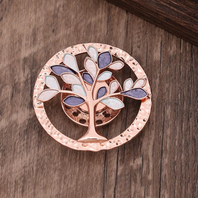 Heiß verkaufende emailierte geometrische Blume magnetische Brosche, modische kreative Blumenbrosche für Damen