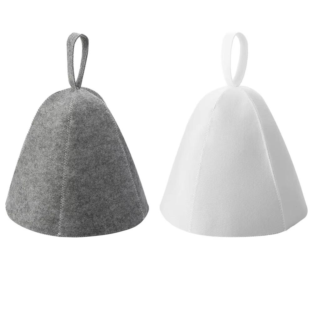 Heat Resistant Sauna Cap Thermal Protection Felt Sauna Cap Head Cover Sauna Hat  Gym Steam Room