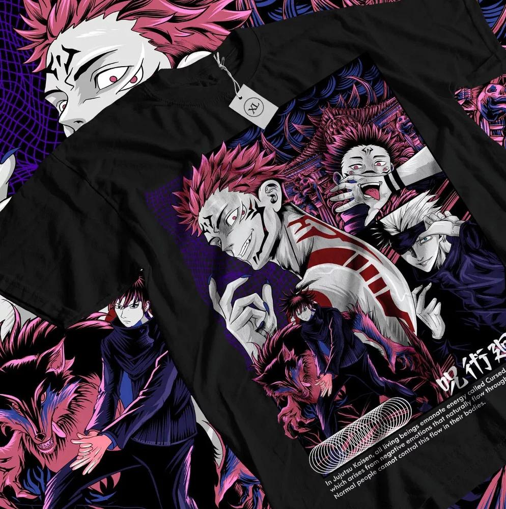 RyoUnisex Sukuna TShirt Jujustu Kaisen JJK Jujutsu Kaisen Horror Anime Gift Shirt S