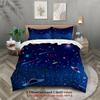 3Pcs Space Galaxy Bedding Sets Gifts For Students 3D Printed Cosmic Stars Planets Duvet Cover Sets With Pillowcases No Filling