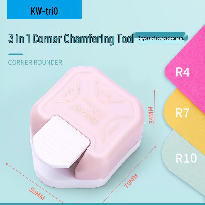 

Kede You 3-in-1 Manual Corner Cutter and Chamferer for Bullet Journals