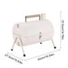 Barrel Grill Camping Barbecue Smoker Lightweight Ventilated Barbecue Barrel Grill for Porch Backyard Home Balcony Camping Patio