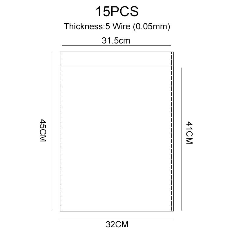 Transparent Self-sealing Jewelry Accessories Candy OPP Self-adhesive Bag Packaging Resealable Gift Cookie Packaging Bag