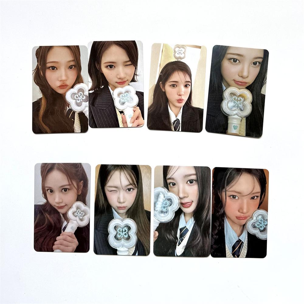 6Pcs/set H2H Hearts2Hearts LightStick LOMO Card Double-sided UV Printing Yuha Stella Yeon Juun Fans Fashion Supporting Postcards