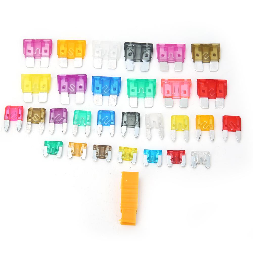 165 Pcs Blade Fuse Insert Type Aluminum Medium Small Mini Size Car Fuse Assortment Kit