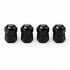 For Volkswagen b44Pcs Aluminum Car Tire Valve Caps Diamond Tyre Valve Airtight Cover Waterproof Dust For VW Jetta Golf EOS GTI Auto Accessories