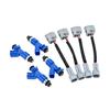 4Sets Car Fuel Injectors With Wiring Harness 16450-RWC-A01 EWLKJ00429 Fit For Acura RDX Applications 2002-2006 Acura RSX 2.0L