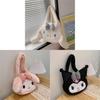 Melody Plush Tote Bag With Embroidery For Daily Use