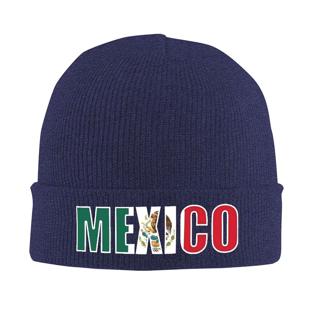 pc Mexico Flag Letters Bonnet Hats mexico art Beanie Hats Custom Knit Hat Winter Casual Unisex Adult Outdoor Warm Cap
