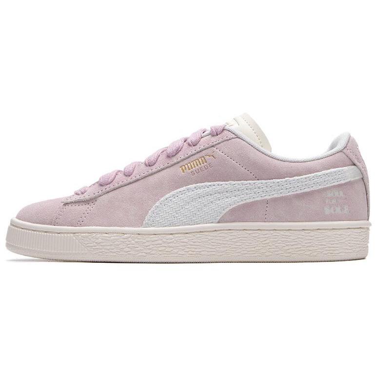 New PUMA Suede Abrasion Resistant Low Top Skateboard Shoes Unisex Pink 400807-01