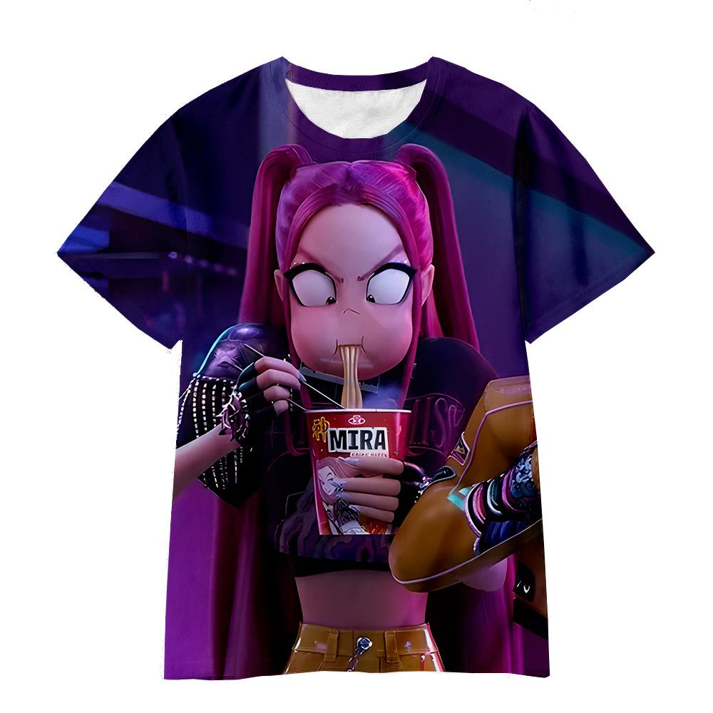 Children's KPop Demon Hunters Graphic T-Shirt In Soft Fabric