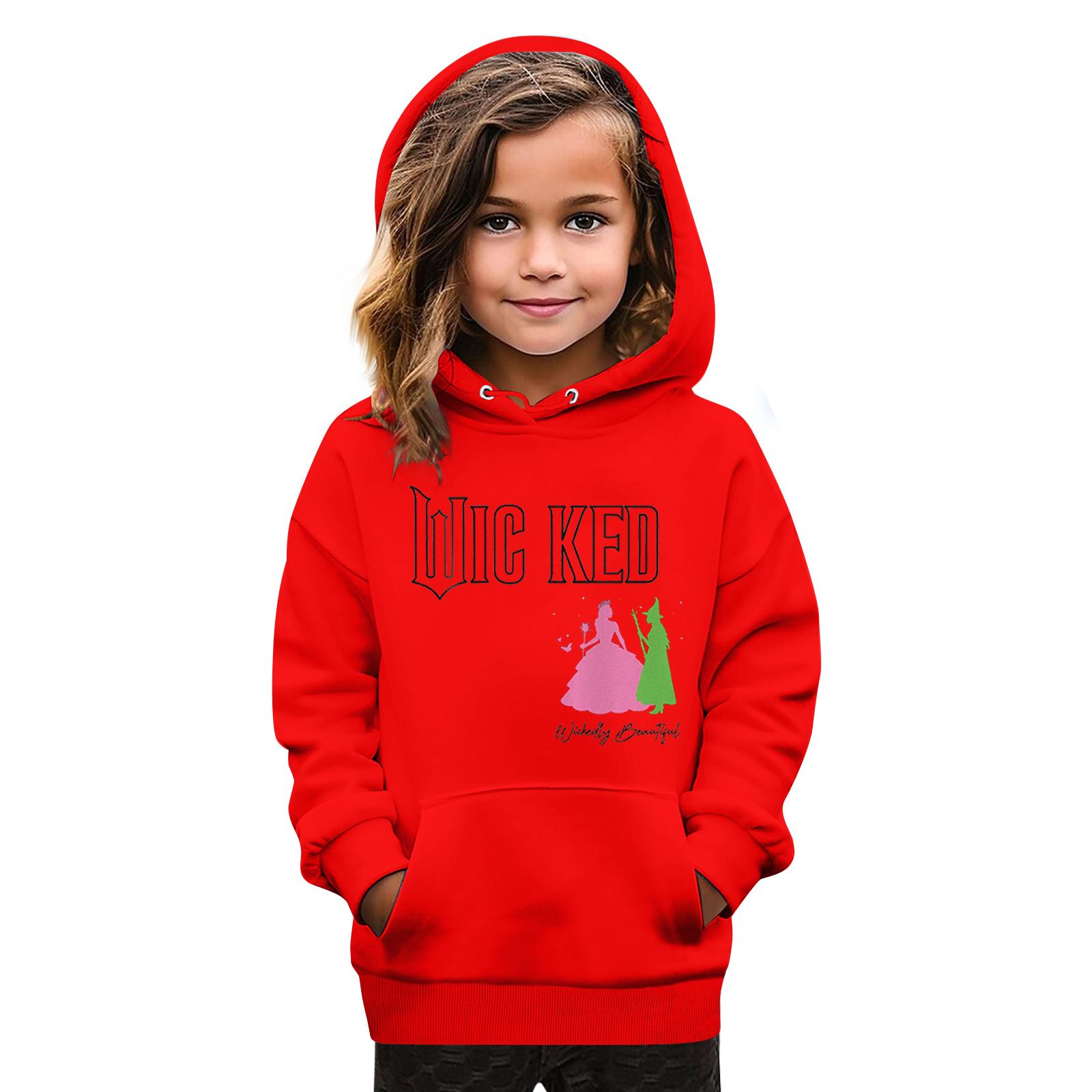 

Толстовки для девочек-подростков, толстовки с длинным рукавом, пуловер с завязками, симпатичная толстовка большого размера 150 красный