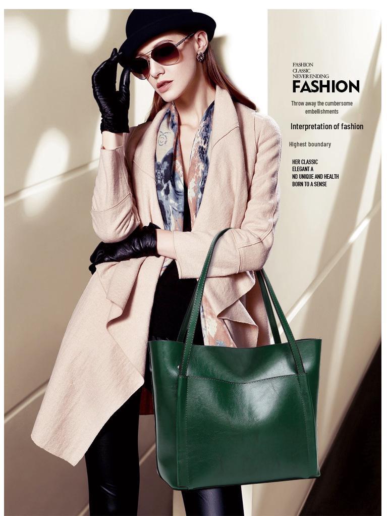 Women's New European & American Fashion Leather Crossbody Shoulder Handbag