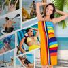 1PC Oversized Striped Beach Towel - Super Soft Microfiber Material, Fast Drying and Machine Washable, Beach Towel