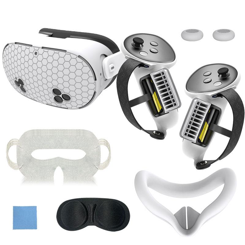 7 In 1 Meta Oculus Quest 3s 3 S Accessories Cover Controller Grips Hand Strap Face Pad Silicone Facial Interface Lens Protector