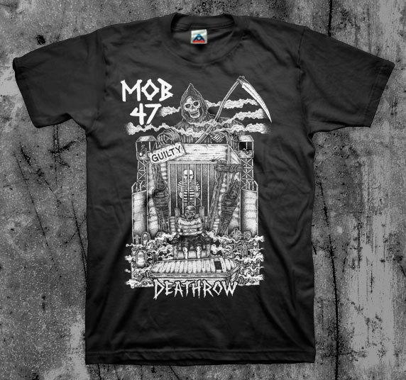 MOB 47  Death Row  T shirt (Anti Cimex Disclose Totalitar Discharge Crucifix) Unisex T-Shirt XXXL
