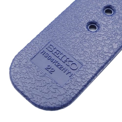 Seiko watch strap, RS04K22NY1, 22mm mounting width, 20mm buckle width, urethane, navy blue, genuine diver's watch.