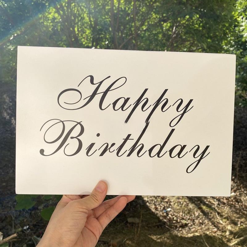 Creative Birthday Decoration Props: Happy Birthday KT Board Desktop Set