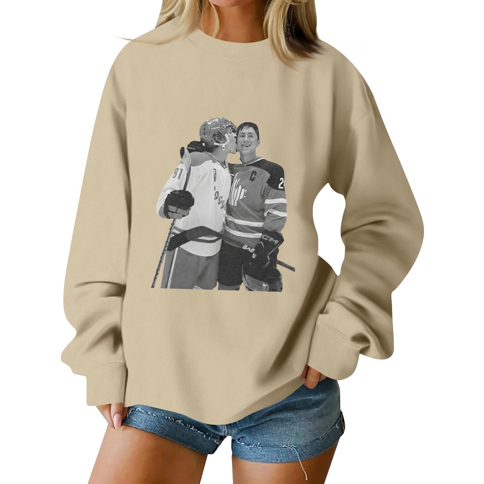 Christmas T-Shirts And Sweatshirts Women S Sweatshirts Long-Sleeved Pullover Sweatshirts Women S Long-Sleeved Tops XL белый 1760₽