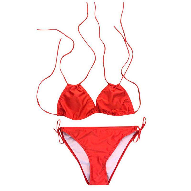 Stylish Women's Solid Push Up Padded Plus Size Bikini Set For Flattering Comfort And Fit