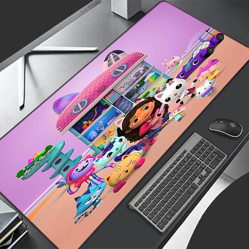 Gabby's Dollhouse1 Theme Premium Non-slip Mouse Pad with Stitched Edges,Durable Rubber Material,for Desktop & Gaming Great Gifts