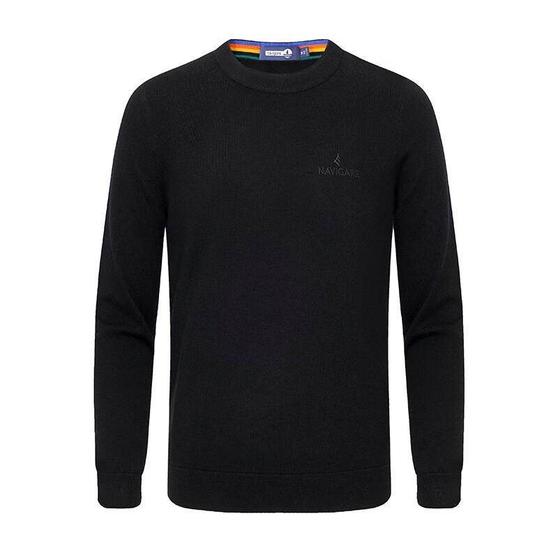 Navigare Men's 100% Wool Crew Neck Sweater