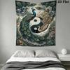 Peacock Wall Tapestry Aesthetic Wall Hanging Printed Fabric Blanket Decorative Tapestries for Bedroom Living Room Home Decor
