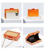 2026 New Rattan Patchwork Acrylic Evening Bag Retro Green Box Design Banquet Shoulder Clutch Bag for Women High Quality 11.5 cm