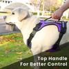 Large Dog Service Dog Harness Pet Supplies Dog Chest Harness Anti-escape Vest Style Traction Rope Reflective Adjustable Breathable Chest Strap