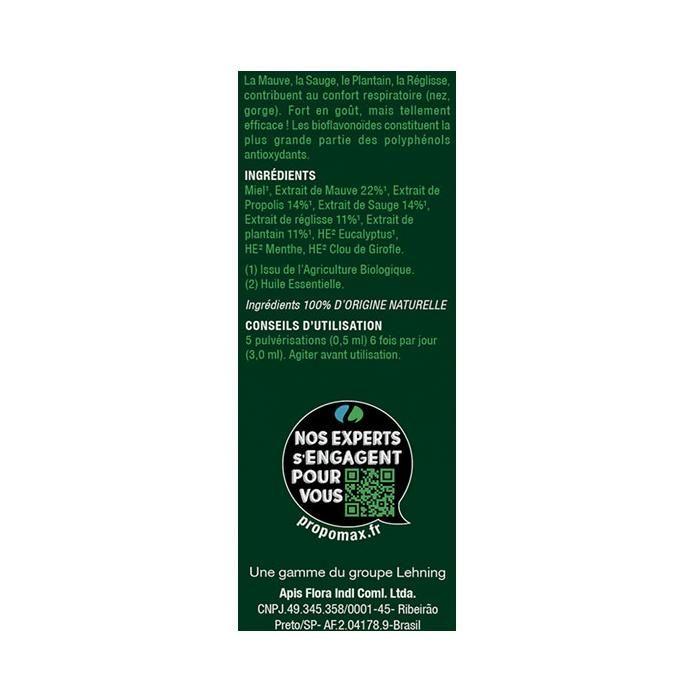 Lehning Propomax Spray Gorge Fort Propolis Bio 30ml