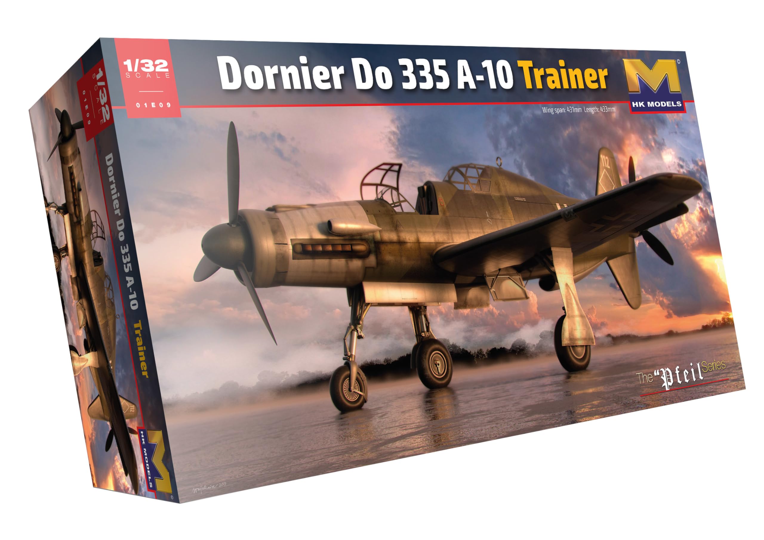 

HK Model Dornier Trainer Plastic Model 01E09 1/32 Do335A-10