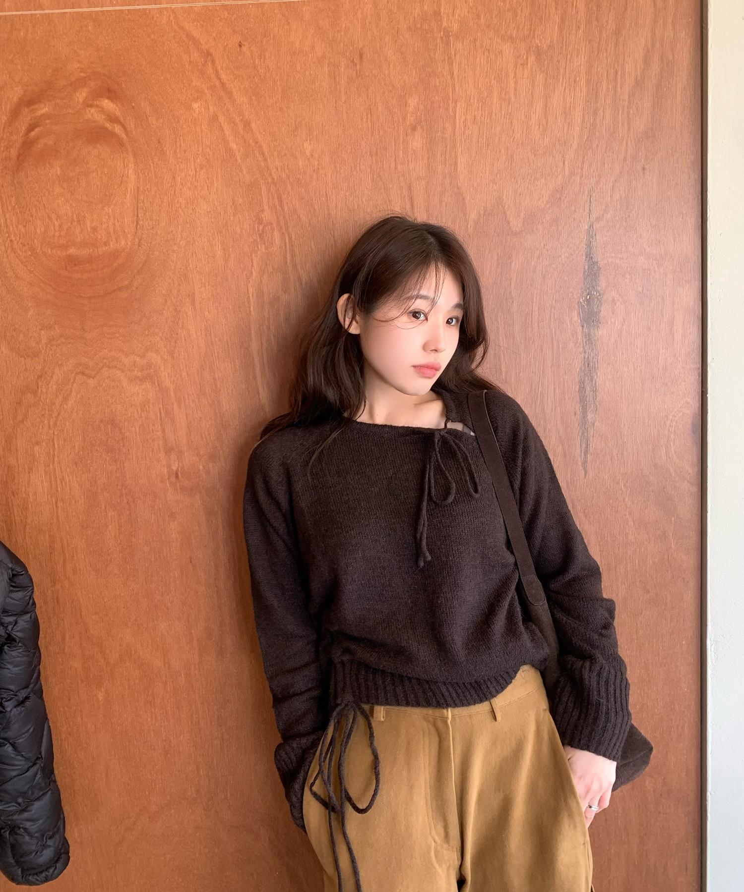 Awi String Sweater_Brown Brown/Ff