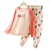 Kids Thermal Underwear Set A Class Cotton Blend Long Sleeve Homewear Boys Girls Winter