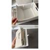 Sturdy Fabric Storage Bin With Reinforced Bottom Wooden Handles for Bedroom Office