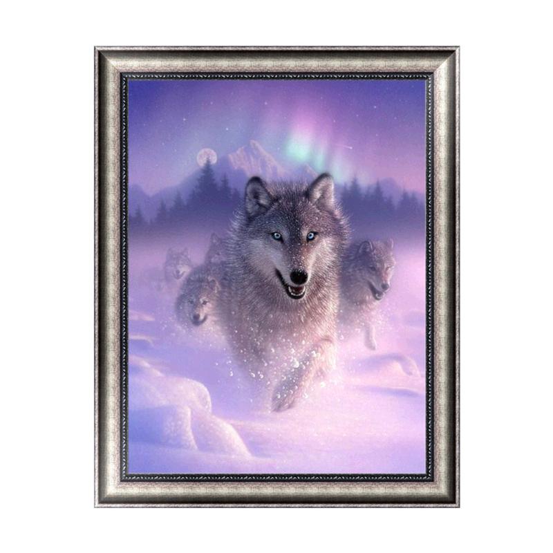 

5D Алмазная вышивка Картина DIY Волк для вышивки стразами Ремесло для креста Хо