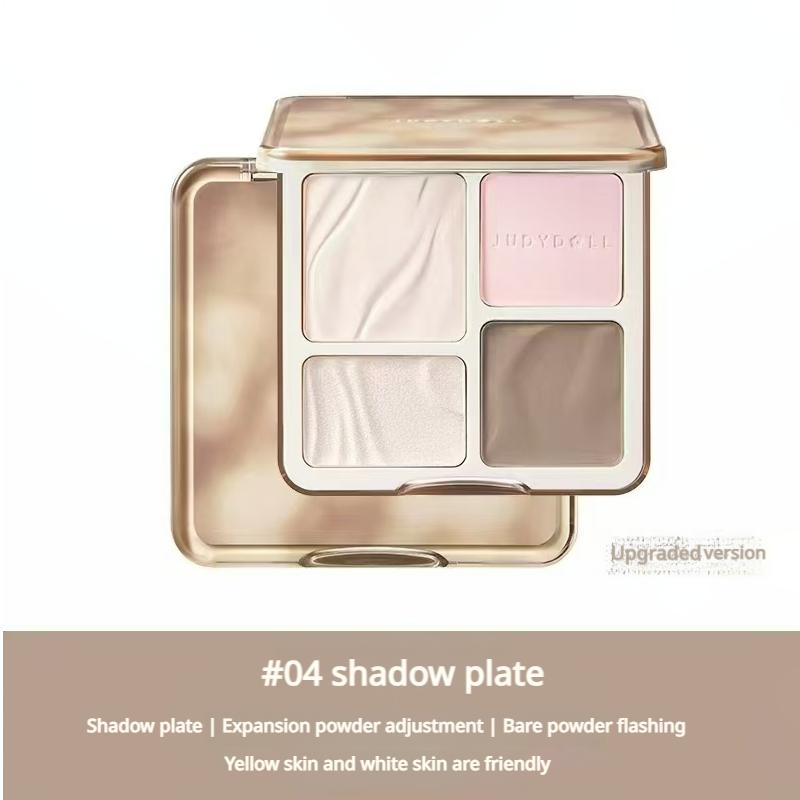 

Палетка хайлайтера и контура JUDYDOLL Многофункциональная матовая осветляющая 3D-тень для носа #04