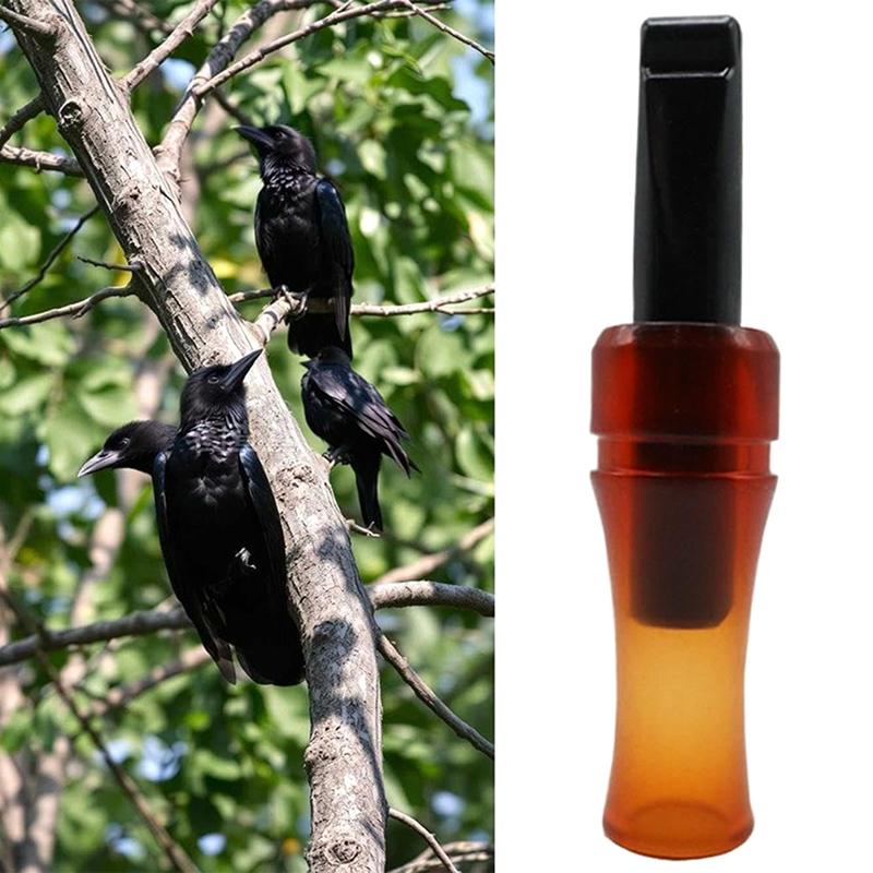 Tragbare Krähenvogelpfeife mit realistischer Geräuschimitation Krähenruf Jagdrufer Lockvogel zur Anlockung von Krähen Imitation Vogelpfeife