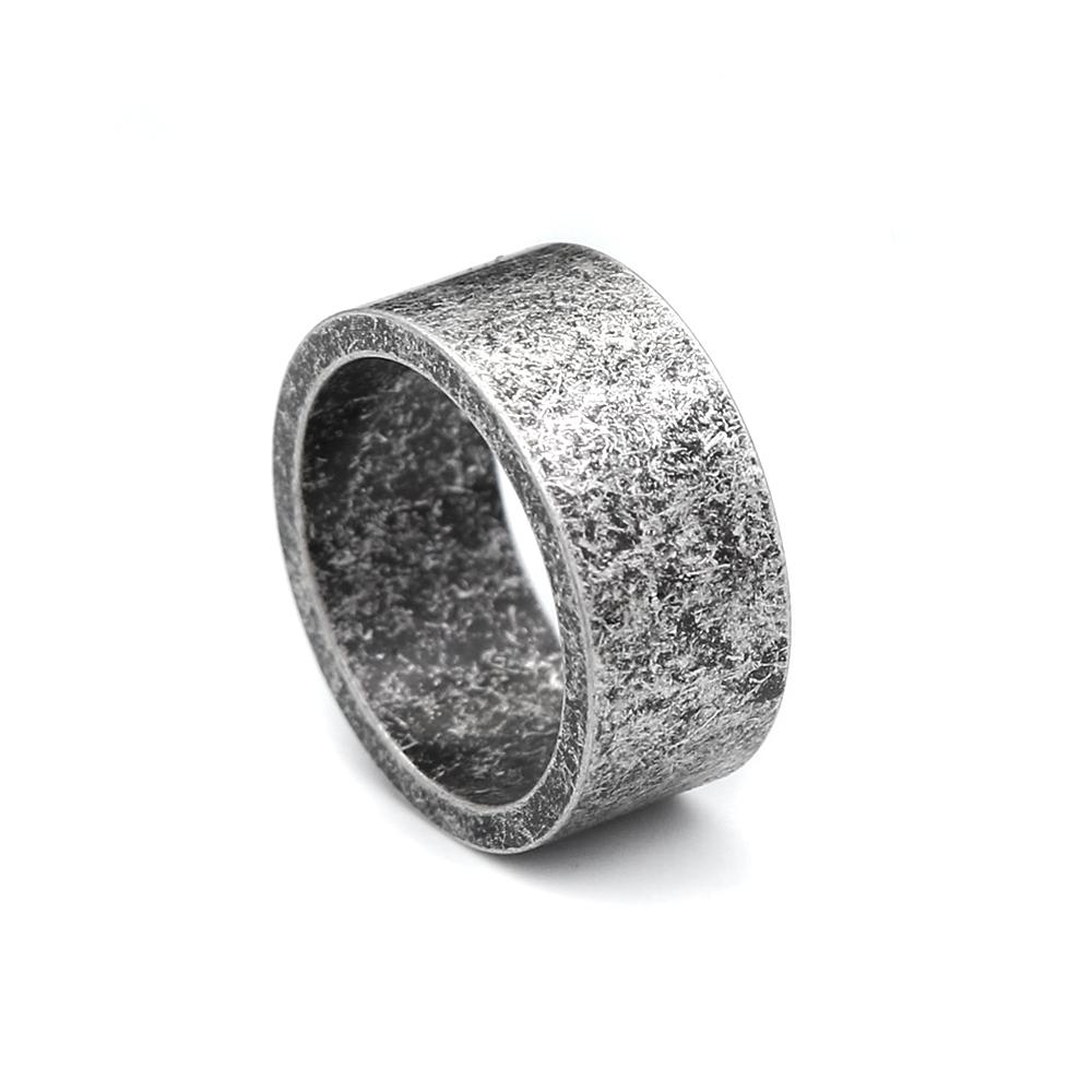 New Antique  Color Simple Rings For Men Women 316L Stainless Steel Punk Hip Hop Fashion Couple Ring Charm Party Jewelry