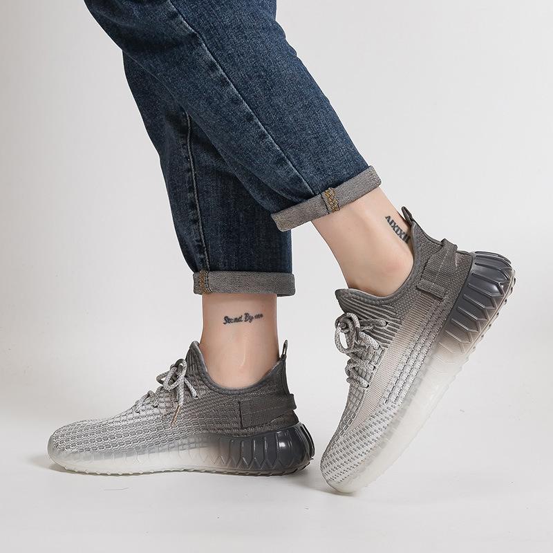 ins Korean version of popcorn fly-woven women's shoes spring new breathable sports shoes breathable couple coconut shoes women 355