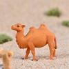 Figurine d'animal Écologique pour Enfants Marron Décoration Tableau de Bord de Voiture Statue de Chameau Chic Coins Arrondis Léger