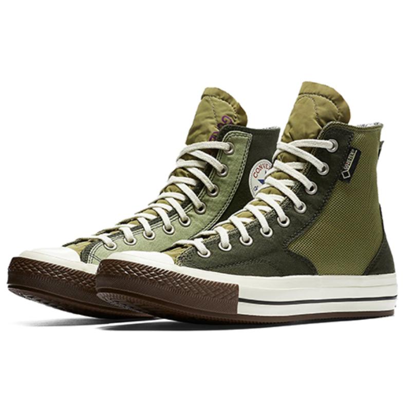 Slam Jam x Converse 1970s Hiker Hi Gore-Tex Patchwork Casual High-Top Slippers Unisex Green