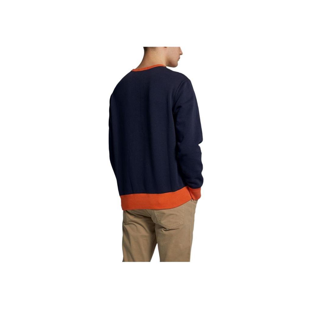 Polo Ralph Lauren Logó Hímzett Folt Farkasfej Kereknyakú Laza Pulóver Férfi pulóver Kék 710791603-001