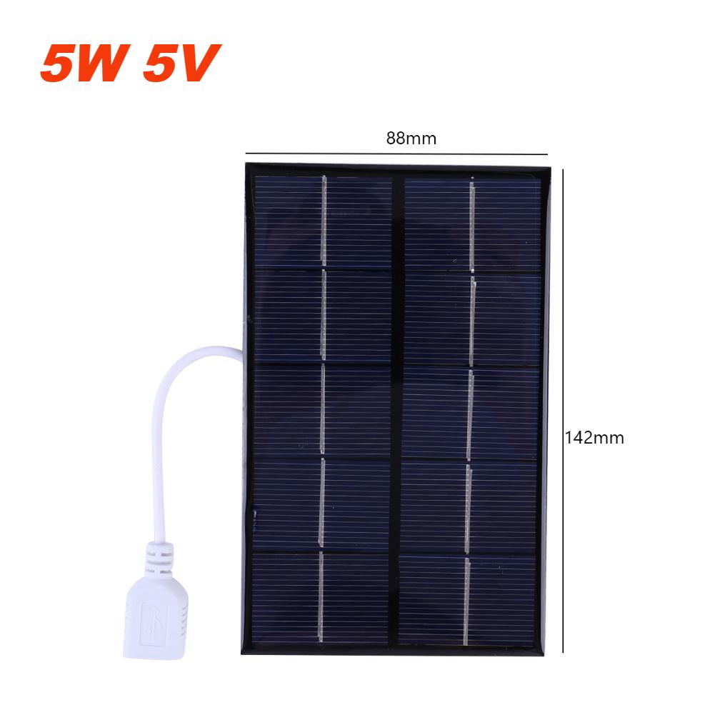 10W 5W 2W 5V Solar Charging Panel USB Battery Charger Power Emergency Panel Waterproof Phone Power Bank for Camping Backpacking
