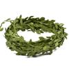 10 Meter Silk Leaf-Shaped Handmake Artificial Green Leaves For Wedding Decoration DIY Wreath Gift Scrapbooking Craft Fake Flower