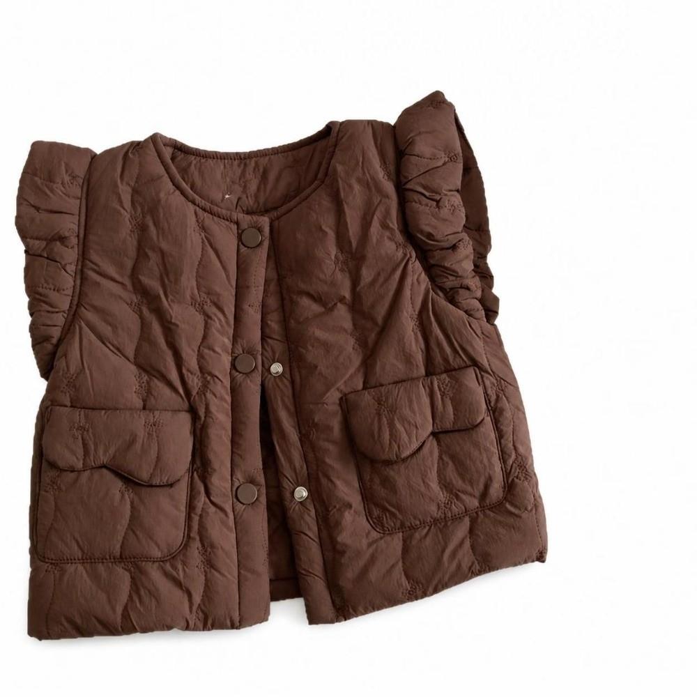Cotton Padded Baby Cardigan Coat Flying Sleeve Toddler Padded Jacket Winter