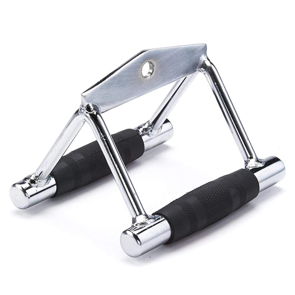 V Shaped Pull Rod Dual Handle Press Down Bar Portable Home Sports Equipment Anti Slip Double D Handle Bodybuilding