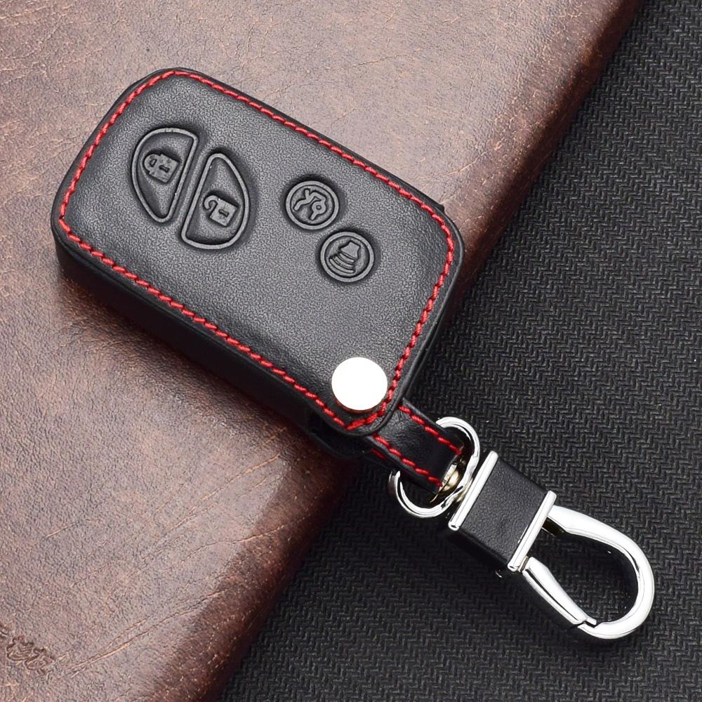Leather Car Key Cover For Lexus Es 300H 250 350 Is Gs Ct200H Rx Ct200 Es240 Gx400 Lx570 Rx270 Smart Keychian Remote Fob Case Bag