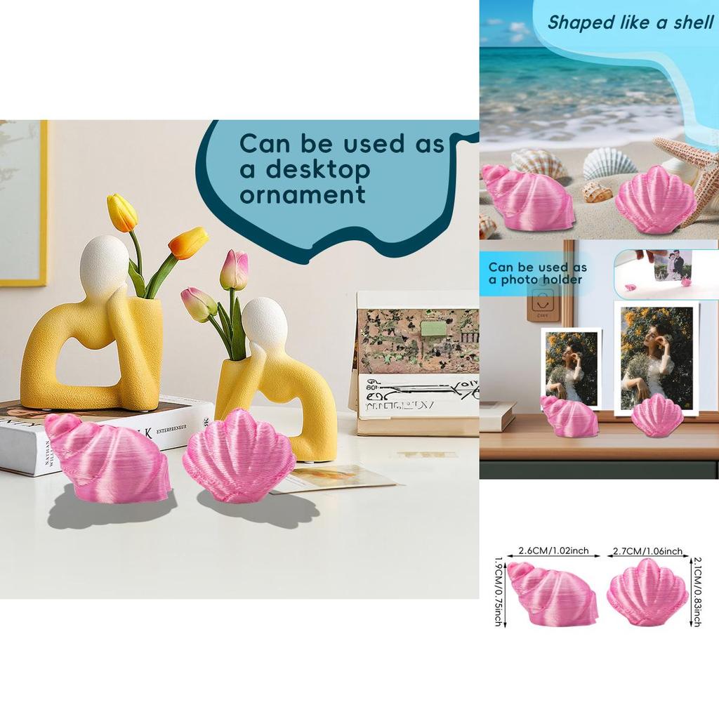 Shell Photo Frame Holder With Creative Design For Home Decor And Gift